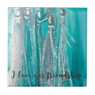 Aqua Turquoise Tegeltje