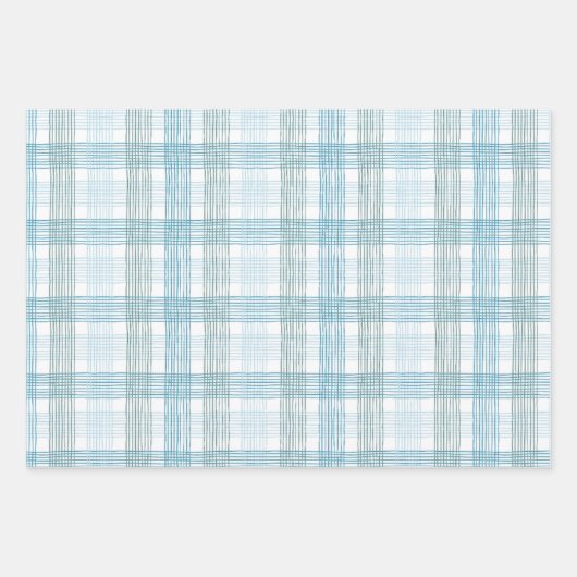 Aqua Turquoise Wrapping Paper Sheets (Voorkant 3)