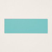 Aqua Turquoise Zeester Bruiloft Labels Mini Visitekaartjes (Achterkant)