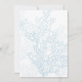 Aqua Turtle Love bruiloft uitnodiging (Achterkant)