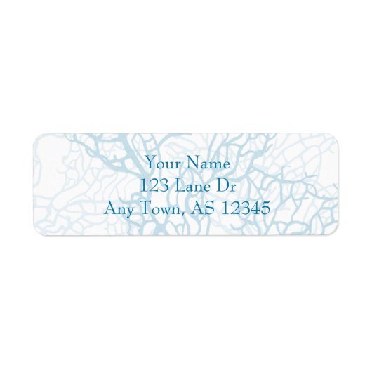 Aqua Turtle Love Jubileum retouradres Etiket (Voorkant)