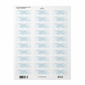 Aqua Turtle Love Jubileum retouradres Etiket (Full Sheet)