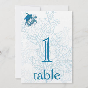 Aqua Turtle Love Jubileum Tafelnummer