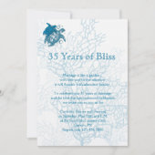 Aqua Turtle Love Jubileum Uitnodiging (Voorkant)