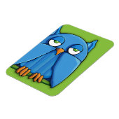 Aqua Uil groene Premium Magnet Magneet (Linkerzijde)