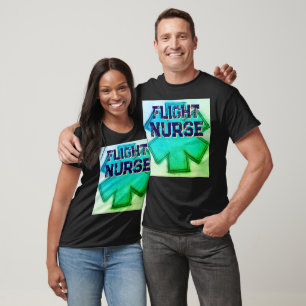 Aqua unisex vlucht verpleegster ster ster van het  t-shirt