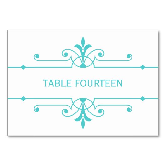 Aqua v2 Fancy Kaart voor sierweddenschappen (Voorkant)