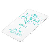 Aqua v2 Fancy Versiering Opslaan Datum Magnet Magneet (Linkerzijde)