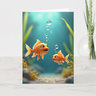 Aqua Vaderdag Scènekaart Kaart