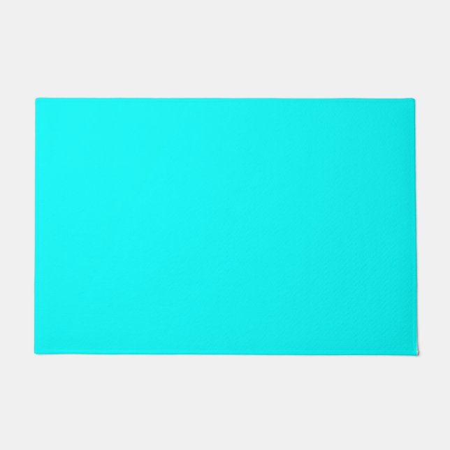 Aqua (vaste kleur) deurmat (Voorkant)