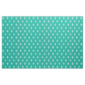 Aqua Victoriaans Fleur de Lys Fabric Stof (Fat Quarter)