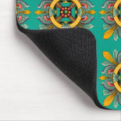 Aqua Victoriaans teile design Muismat (Hoek)