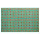 Aqua Victoriaans teile design Stof (Yard (91,4 cm))