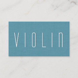 Aqua VIOLIN-TEACHER Eenvoudige stijl V53B Visitekaartje