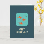 Aqua Vis Vaderdag Kaart (Gele Bloem)