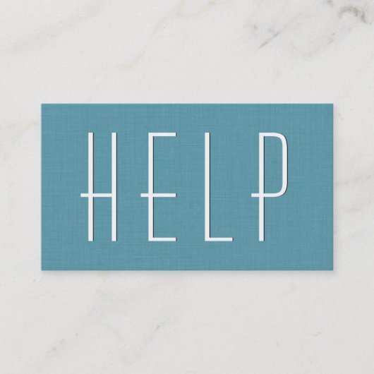 Aqua VOLUNTEER Simple Style V40 Visitekaartje (Voorkant)