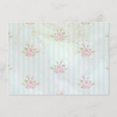 Aqua Vrijgezellenfeest Tea Party Informatiekaartje (Achterkant)