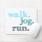 AQUA WALK JOG RUN (font SHADED) Muismat (Met muis)