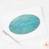 Aqua Water Ovale Sticker (Envelop)