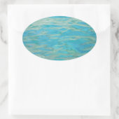 Aqua Water Ovale Sticker (Tas)