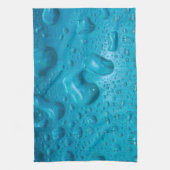 Aqua Waterdruppels op glas:- Theedoek (Verticaal)