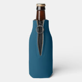 Aqua waterfleskoeler met monogram flesjeskoeler (Fles Achterkant)