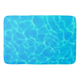 Aqua-waterpatroon met reflectiegolven badmat