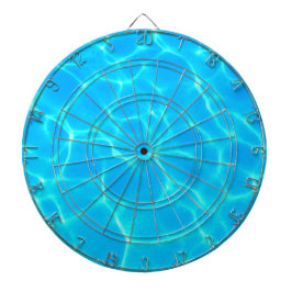 Aqua-waterpatroon met reflectiegolven dartbord