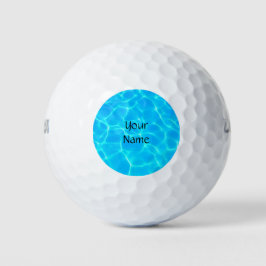Aqua-waterpatroon met reflectiegolven golfballen