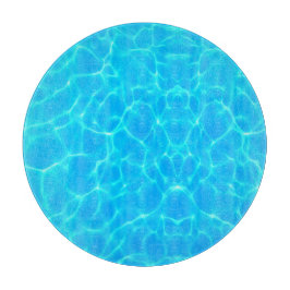 Aqua-waterpatroon met reflectiegolven snijplank