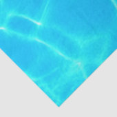 Aqua-waterpatroon met reflectiegolven tissuepapier (Detail)