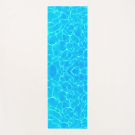 Aqua-waterpatroon met reflectiegolven yogamat