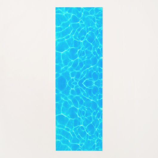 Aqua-waterpatroon met reflectiegolven yogamat (Voorkant)
