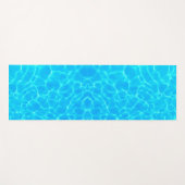 Aqua-waterpatroon met reflectiegolven yogamat (Voorkant (horizontaal))