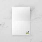 Aqua Waterverf Fiets met Mand Kaart (Binnen)