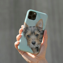 Aqua Waterverf Iphone Hoesje met uw hond Afbeeldin