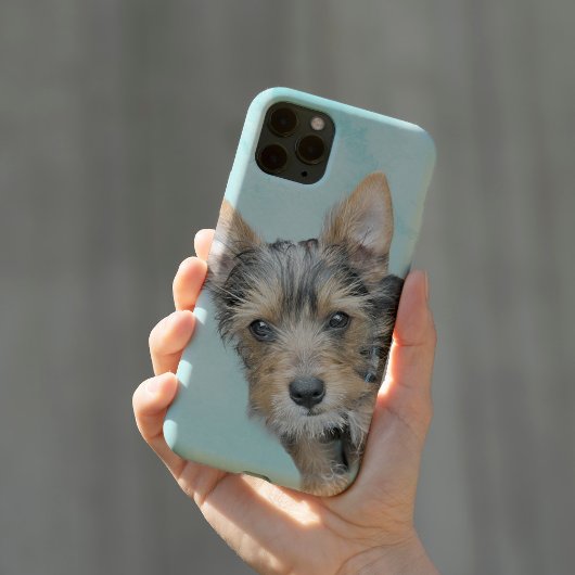 Aqua Waterverf Iphone Hoesje met uw hond Afbeeldin