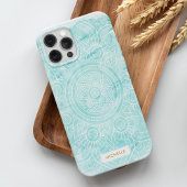 Aqua Waterverf Mandala Case-Mate iPhone Case
