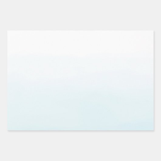 Aqua Waterverf Ombre Inpakpapier Vel (Voorkant 3)