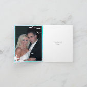 Aqua waterverf, stervisstrand bruiloft Dank je wel Bedankkaart (Binnen)