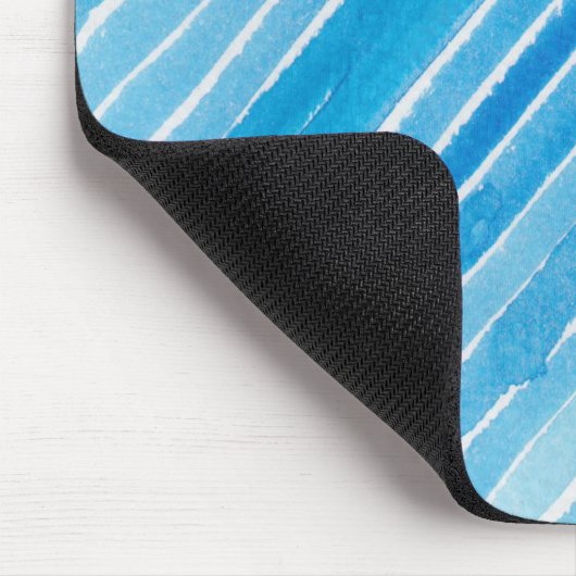 Aqua Waterverf Stripes Muismat (Hoek)