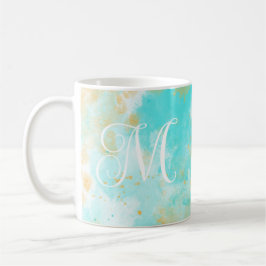 Aqua Waterverf Wash & Monogram Mok