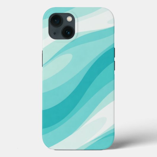 Aqua Wave Abstract Case (Achterkant)