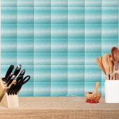 Aqua Wave Gradient | Modern Ocean Pattern Tegeltje