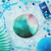 Aqua Wave Paper-Bord Papieren Bordje (Feest)