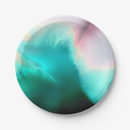 Aqua Wave Paper-Bord Papieren Bordje