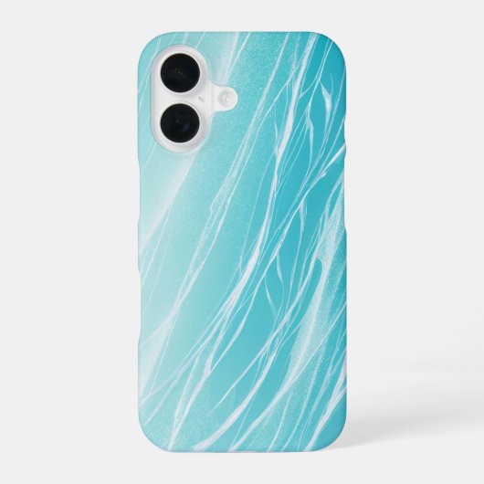 Aqua Wave Shimmering Water Phone Case iPhone 16 Hoesje (Achterkant)