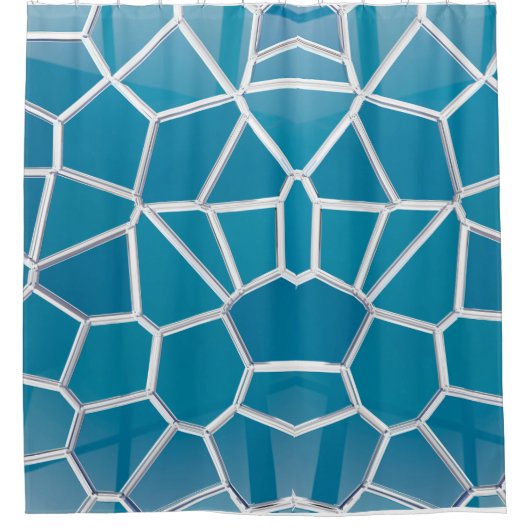 Aqua web douchegordijn (Voorkant)