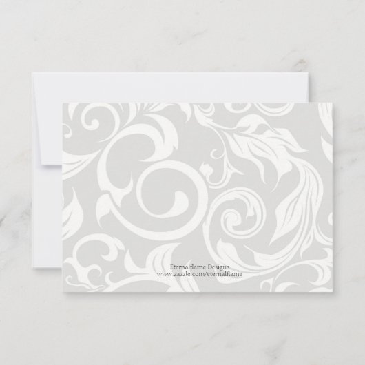 Aqua Wedding Hartelijk dank Bedankkaart (Achterkant)