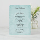 Aqua Wedding Roos Kaart (Staand voorkant)